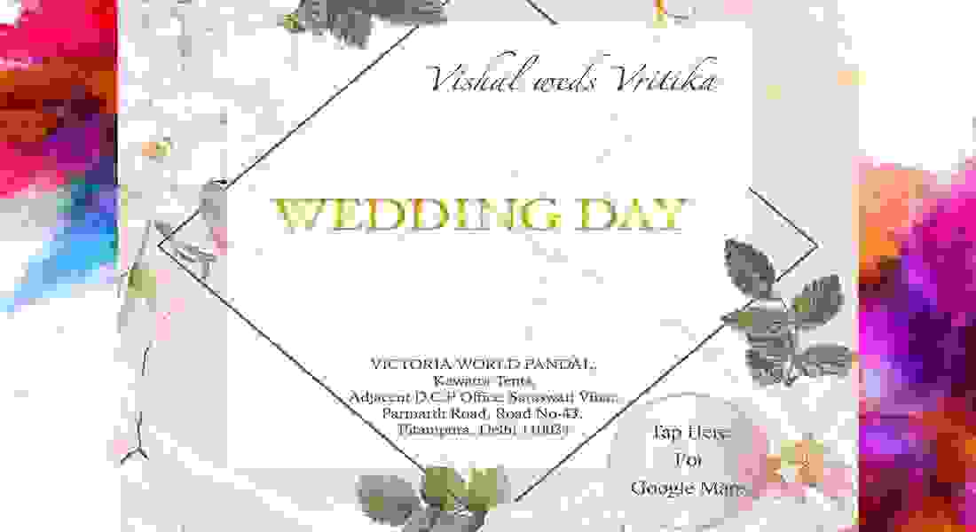 wedding invitation card in pitampura