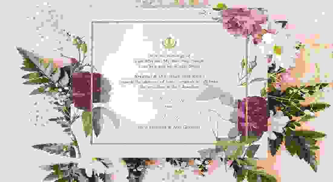 wedding invitation card in east of kailash