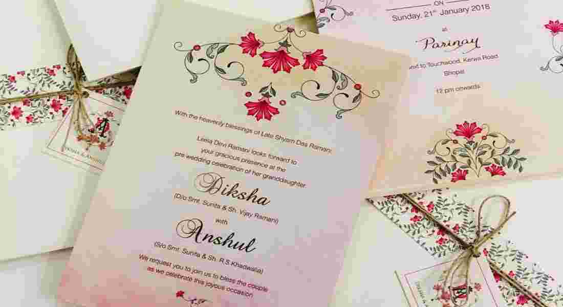 wedding invitation card in patel nagar