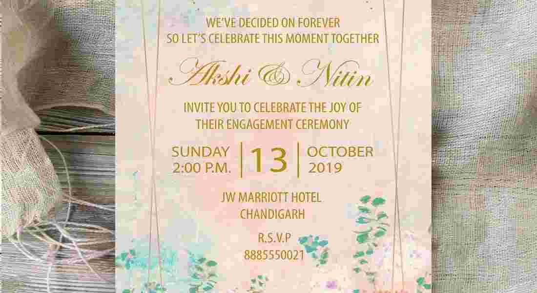 wedding invitation card in punjabi bagh