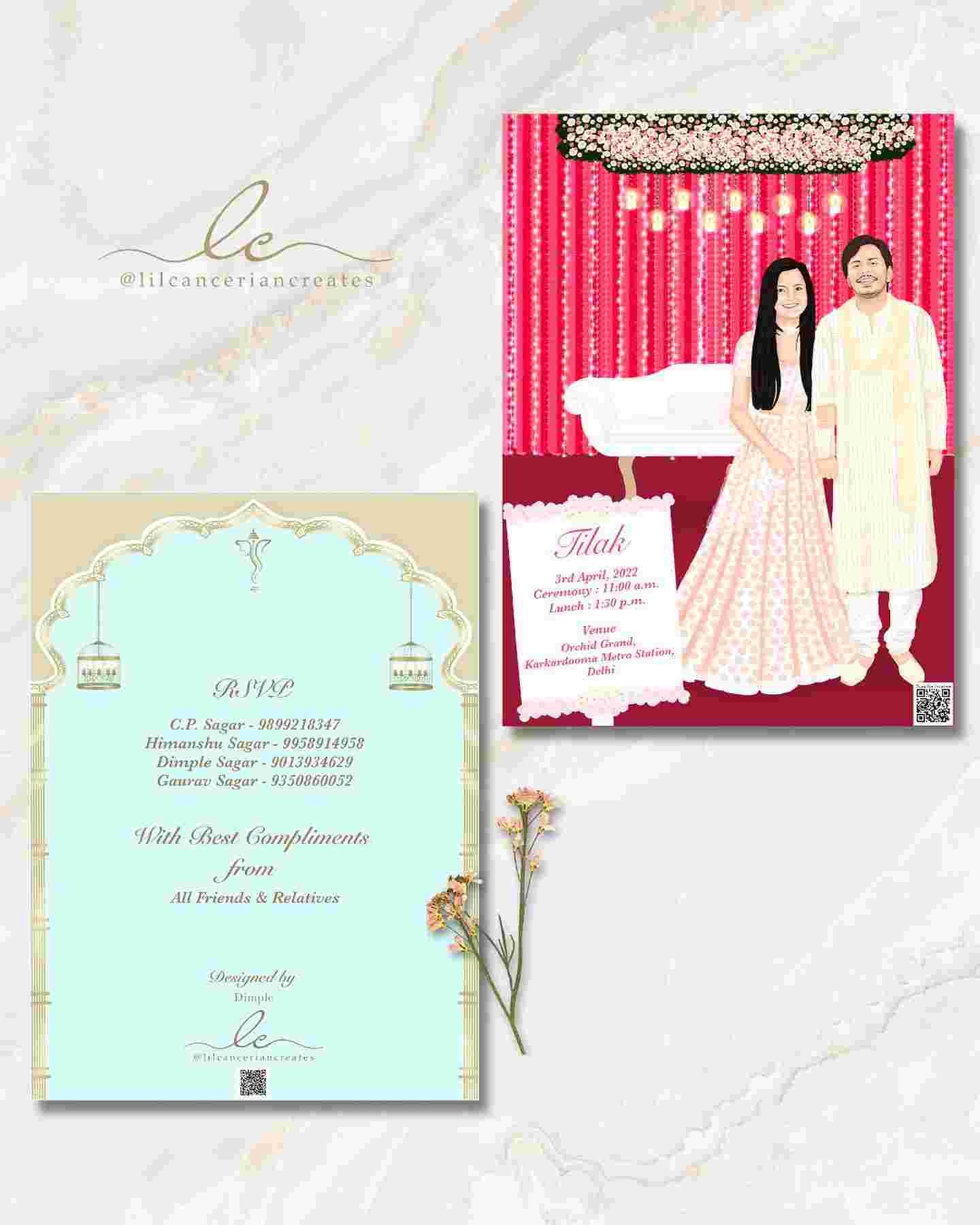 wedding invitation card in punjabi bagh