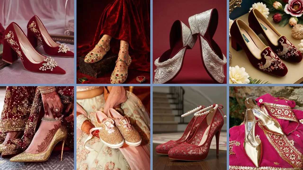 bridal footwear heels,indian bridal footwear,,Kitten Heels,Designer wedding heels,Silver embroidered heels,Red wedding heels,Comfortable bridal heels,Traditional Indian bridal heels,Fancy bridal heels,Luxury designer heels,Luxury designer heels,Modern wedding heels,Stylish bridal heels,Classic wedding heels,Royal bridal heels,Festive bridal heels,Bridal Long Boots,Elegant strap heels,Bridal satin heels,Ethnic glam heels,Indian bridal shoes,Modern bridal shoes,Stylish heeled loafers for women,Net Laced Gem,Designer net laced gem footwear,Sparkling diamond embellished bridal heels,Diamond style party heels for bride,Bridal belt footwear,Wedding heels
Crystal strap evening heels,Satin wedding stilettos,Rhinestone embellished party heels,Sculpted heel statement shoes,Square toe modern heels,Glossy patent high heels,Dual tone designer heels,Pearl strap wedding heels,Floral applique bridal heels